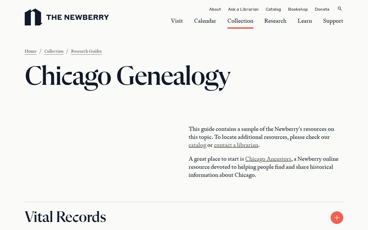 Newberry Library Chicago genealogy guide for Burbank city directory research