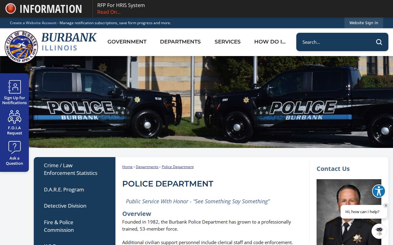 Burbank Police neighborhood safety and house-watch information